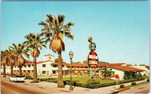 SANTA BARBARA, CA ~ Roadside WEST BEACH MOTOR LODGE Motel c1950s Cars Postcard