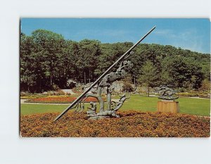 Postcard Time and The Fates Sundial Sterling Forest Gardens Tuxedo New York USA