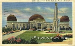 Griffith Park, Planetarium - Los Angeles, California CA Postcard