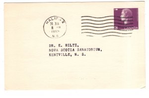 Postal Stationery Postcard Elizabeth II, Nova Scotia Institute of Science, 1965