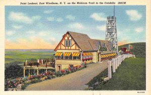 Point Lookout Restaurant Windham Catskill Mountains New York linen postcard