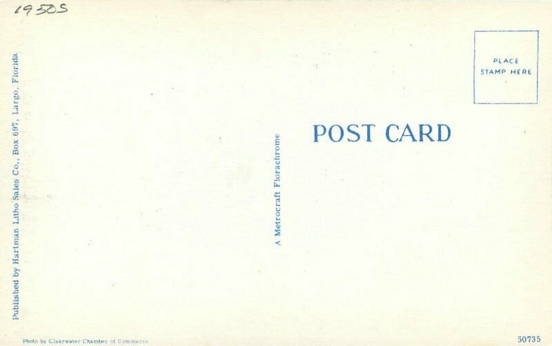 C-200 $300.000 Marina Clearwater Florida 1950s Postcard Hartman 20-2880