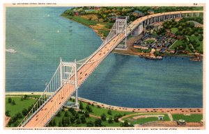 New York City Suspension  Bridge Triborough Bridge from Astoria