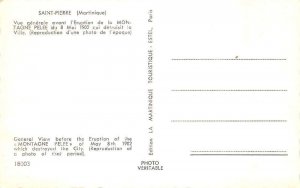 Saint Pierre Martinique Before Volcano Eruption Disaster Real Photo PC AA68688