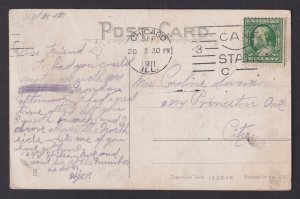 UNITED STATES, Postcard, It's contagious, People Yawning