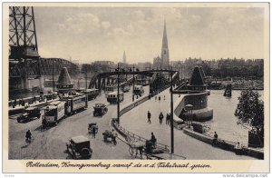 ROTTERDAM, Zuid-Holland, Netherland, 1930-1940's; Koninginnebrug Vanaf De V.D...