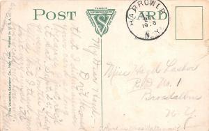 C99/ Amsterdam New York NY Postcard Railroad Depot 1915