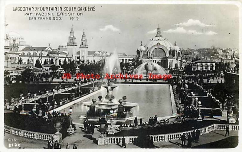 Pan Pacific Expo, PPIE, RPPC, South Gardens Lagoon & Fountain, Photo No