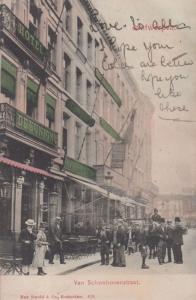 Van Schonhovenstraat Antique Belgium Postcard