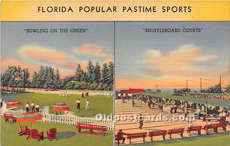 Shuffleboard Courts Florida, FL, USA Shuffelboard Unused 