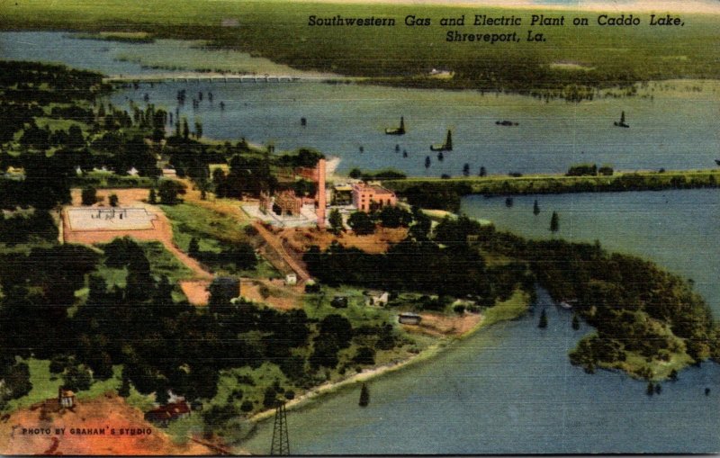 Louisiana Shreveport Southwestern Gas and Electric Plant On Caddo Lake Curteich