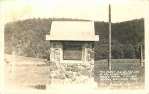 Antioch West Virginia Mineral County Lincoln's Mother Mark RPPC postcard 11212