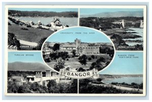 University From The Maes Bangor Maine ME, Multiview Posted Vintage Postcard