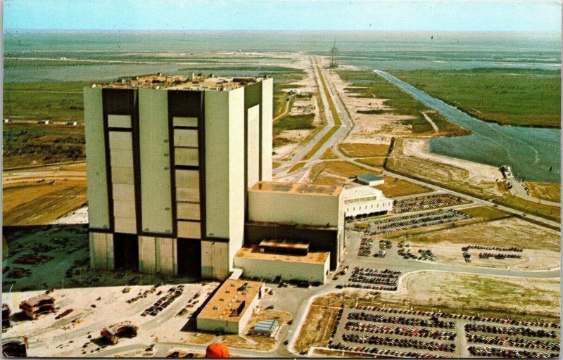 John F Kennedy Space Center NASA Vehicle Assembly Building Postcard VTG UNP  