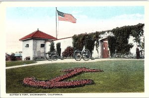 Postcard MILITARY SCENE Sacramento California CA AI2339