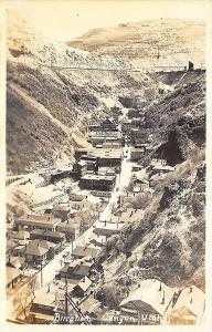 Bingham Canyon UT Town View Real Photo RPPC Postcard