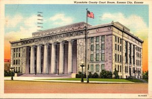 Kansas Kansas City Wyandotte Court House 1941 Curteich