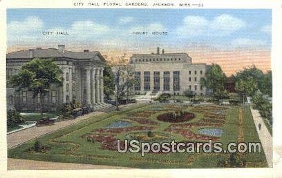 City Hall Floral Gardens in Jackson, Mississippi