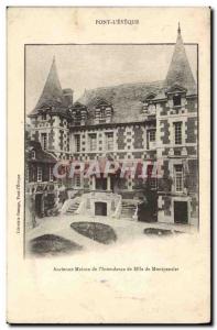 Old Postcard Pont L & # 39Eveque Former home of & # 39intendance Miss de Mont...