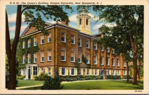 Vtg 1943 Queens Building Rutgers University New Brunswick New Jersey NJ Postcard