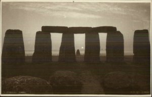 Stoneheange - Sunrise c1915 Real Photo Postcard