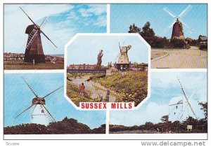 Polegate, Rottingdean, Clayton, Rye and Patcham Windmills of Sussex, 40-60s