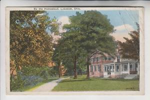 OLD POSTCARD - BY THE HOMESTEAD - LAKESIDE OHIO OH