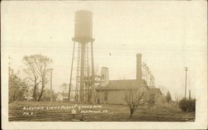 Postville IA Electric Light Plant c1910 Real Photo Postcard 