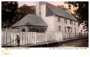 Quebec  the Old Manor House, built 1646