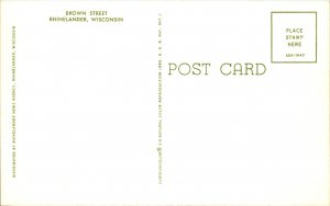 Brown Street,Rhinelander,WI