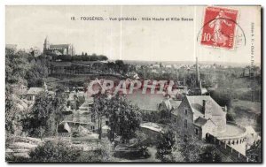 Postcard Old Fourges General City View High and Low Town