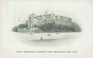 Hotel Gramatan, Lawrence Park, Bronxville, N.Y., Early Postcard, Used in 1912