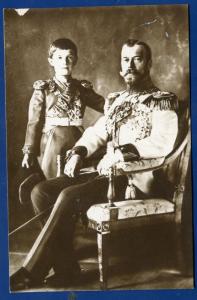 Russia Czar Nicholas II Son Royalty real photo postcard RPPC