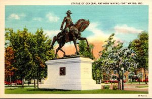 Indiana Fort Wayne General Anthony Wayne Statue Curteich