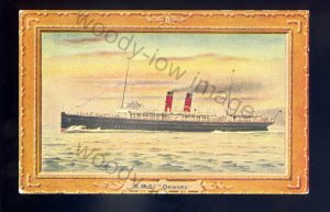 f2435 - SE&C Railway Ferry - Onward - built 1905 - postcard
