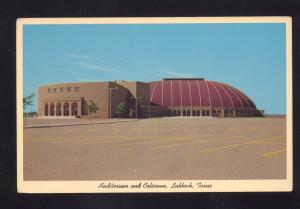 LUBBOCK TEXAS TECH UNIVERSITY RED RAIDERS COLISEUM BASKETBALL STADIUM POSTCARD