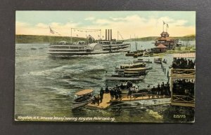 Mint Vintage Kingston NY Steamer Albany Picture Postcard