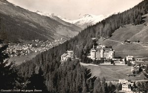 Vintage Postcard Clavadel Gegen Davos Switzerland