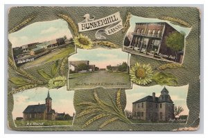Postcard Bunkerhill Bunker Hill Kansas Multi View Card