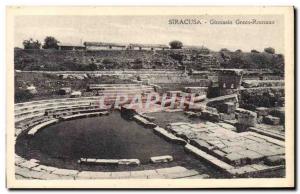 Postcard Old Siracusa Ginnasio Greco Romano