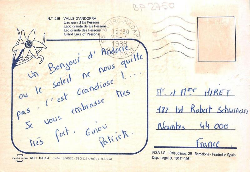 BF2750 llac gran d els pessons  valls d andorra