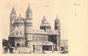 A230 Germany Worms Dom Cathedral vintage postcard