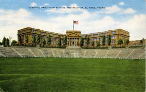 TX - El Paso. High School and Stadium