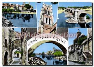 Modern Postcard Pont Saint Esprit Vue Generale The Belfry