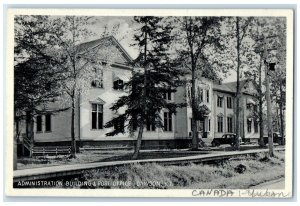 c1920's Administration Building & Post Office Dawson YT Canada Postcard