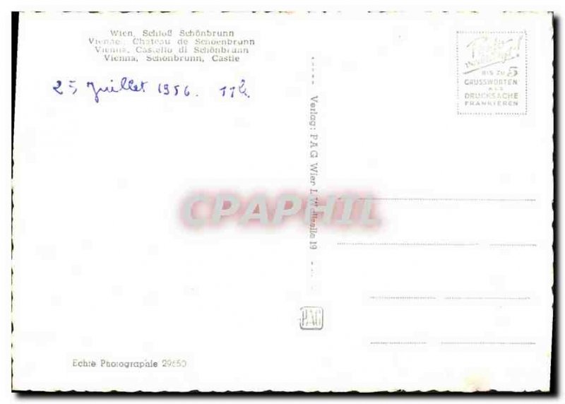 Modern Postcard Wien Schonbrunn Schloff