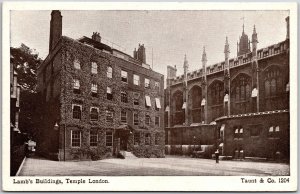 Lamb'S Buildings Temple London England Barrister Historic Landmark Postcard