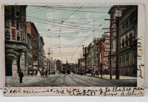 Albany New York Broadway Looking North from State St., 1907 Postcard B18