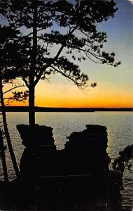 Miners Castle At Sundown Pictured Rocks Area Along Lake Superior Munising MI 