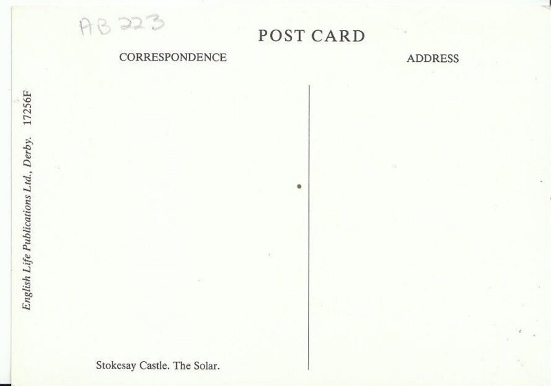 Shropshire Postcard - Stokesay Castle, The Solar   AB223